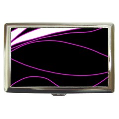 Purple, white and black lines Cigarette Money Cases