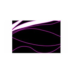 Purple, White And Black Lines Satin Wrap by Valentinaart