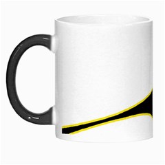 Yellow, Black And White Morph Mugs by Valentinaart