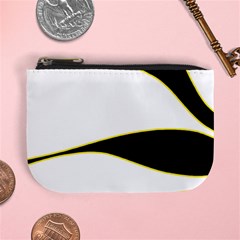 Yellow, Black And White Mini Coin Purses by Valentinaart