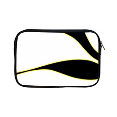 Yellow, Black And White Apple Ipad Mini Zipper Cases by Valentinaart