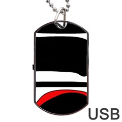 Fantasy Dog Tag Usb Flash (one Side)