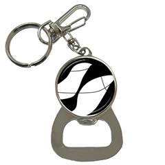 White And Black Shadow Bottle Opener Key Chains by Valentinaart