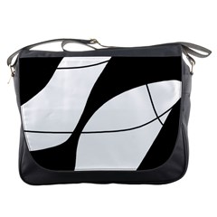 White And Black Shadow Messenger Bags