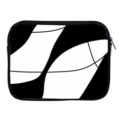 White And Black Shadow Apple Ipad 2/3/4 Zipper Cases by Valentinaart