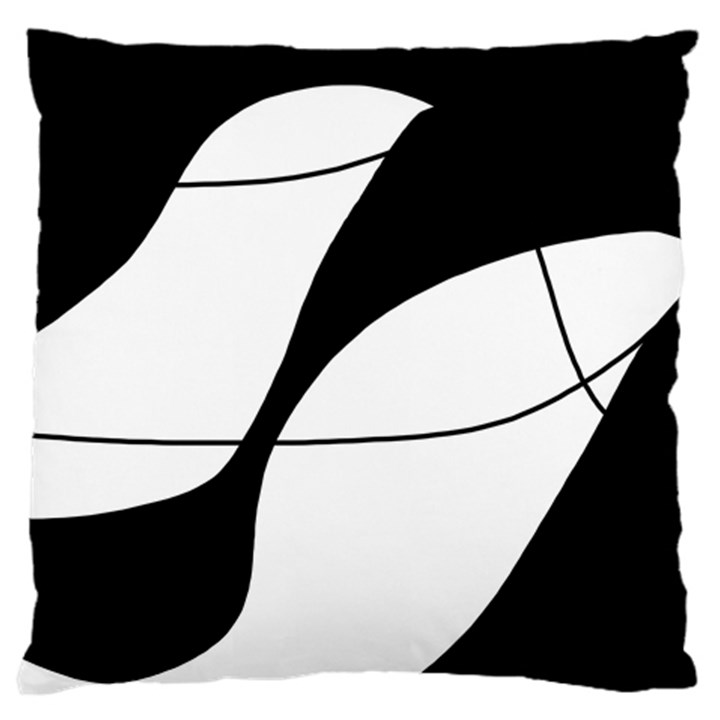 White and black shadow Standard Flano Cushion Case (Two Sides)