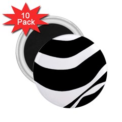 White Or Black 2 25  Magnets (10 Pack)  by Valentinaart