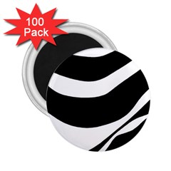 White Or Black 2 25  Magnets (100 Pack)  by Valentinaart