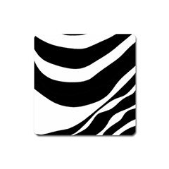 White Or Black Square Magnet by Valentinaart