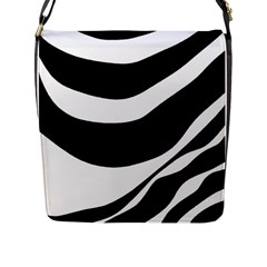 White Or Black Flap Messenger Bag (l)  by Valentinaart