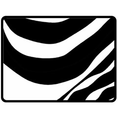 White Or Black Double Sided Fleece Blanket (large) 