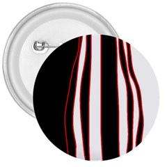 White, Red And Black Lines 3  Buttons by Valentinaart