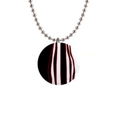 White, Red And Black Lines Button Necklaces by Valentinaart