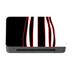 White, Red And Black Lines Memory Card Reader With Cf