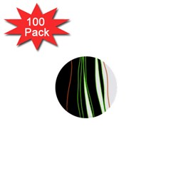 Colorful lines harmony 1  Mini Buttons (100 pack) 