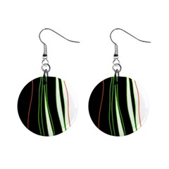 Colorful lines harmony Mini Button Earrings