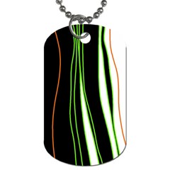 Colorful lines harmony Dog Tag (Two Sides)