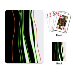 Colorful lines harmony Playing Card