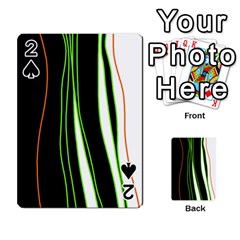 Colorful Lines Harmony Playing Cards 54 Designs  by Valentinaart