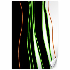 Colorful lines harmony Canvas 12  x 18  