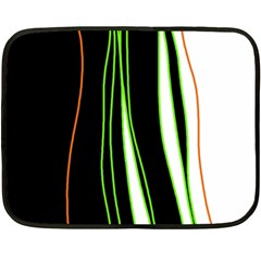 Colorful lines harmony Fleece Blanket (Mini)