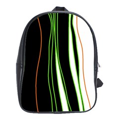 Colorful lines harmony School Bags(Large) 