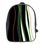 Colorful lines harmony School Bags(Large)  Front