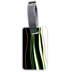 Colorful lines harmony Luggage Tags (One Side) 