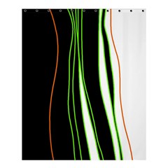 Colorful lines harmony Shower Curtain 60  x 72  (Medium) 