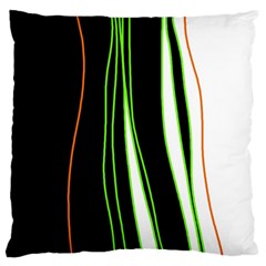 Colorful lines harmony Large Cushion Case (Two Sides)