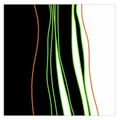 Colorful lines harmony Large Satin Scarf (Square)