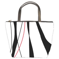 Red, White And Black Elegant Design Bucket Bags by Valentinaart