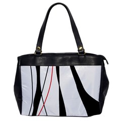 Red, White And Black Elegant Design Office Handbags by Valentinaart