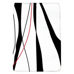 Red, White And Black Elegant Design Flap Covers (l)  by Valentinaart