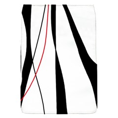 Red, White And Black Elegant Design Flap Covers (s)  by Valentinaart