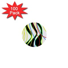 Colorful Lines - Abstract Art 1  Mini Buttons (100 Pack)  by Valentinaart