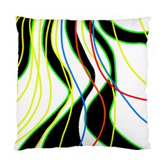 Colorful Lines - Abstract Art Standard Cushion Case (two Sides) by Valentinaart