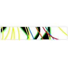 Colorful Lines - Abstract Art Flano Scarf (large) by Valentinaart