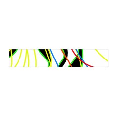 Colorful Lines - Abstract Art Flano Scarf (mini)