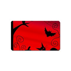 Halloween Landscape Magnet (name Card) by Valentinaart