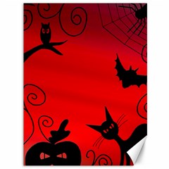 Halloween Landscape Canvas 36  X 48   by Valentinaart