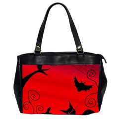 Halloween Landscape Office Handbags (2 Sides)  by Valentinaart