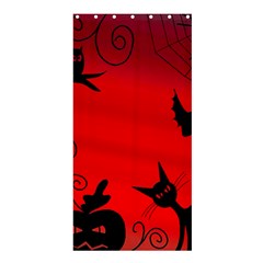 Halloween Landscape Shower Curtain 36  X 72  (stall)  by Valentinaart