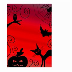 Halloween Landscape Large Garden Flag (two Sides) by Valentinaart