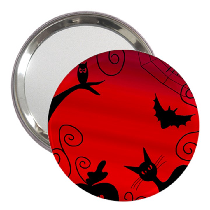 Halloween landscape 3  Handbag Mirrors