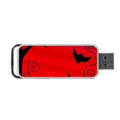 Halloween Landscape Portable Usb Flash (two Sides) by Valentinaart