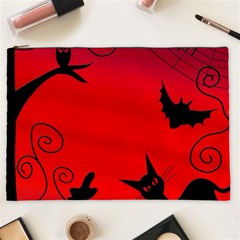 Halloween Landscape Cosmetic Bag (xxl)  by Valentinaart