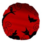 Halloween landscape Large 18  Premium Round Cushions Front