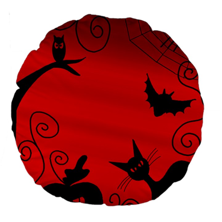 Halloween landscape Large 18  Premium Round Cushions