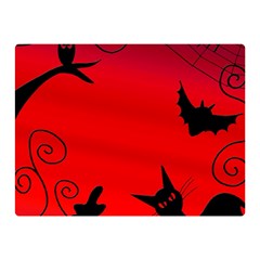 Halloween Landscape Double Sided Flano Blanket (mini)  by Valentinaart